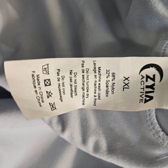 Zyia Active jumpsuit, pacific blue sleeveless. Size XXL. # 825 - Picture 4 of 5